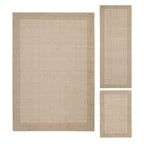Velmora™ Faux Sisal Red Border Indoor Area Rug Set, 3 Piece