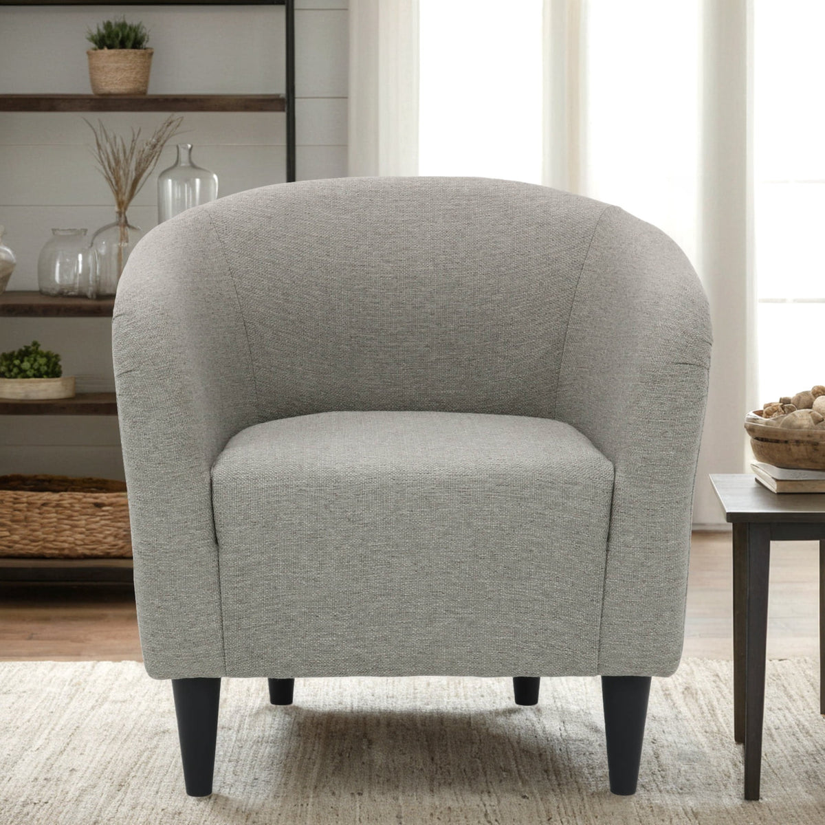Velmora™ Rolled Tub Accent Chair, Zeus Sand