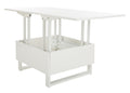 Velmora™ Vanna Lift-Top Solid Glam Coffee Table, White