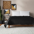Velmora™ Velvet Stripe Quilt, King, Black