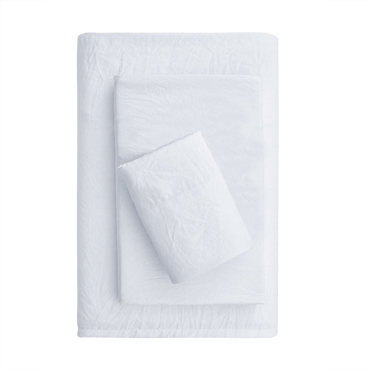 Velmora™ Washed Ultra Soft Microfiber Bed Sheet Set, King, Soft Sea, 4 Piece