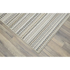 Velmora™ Carnival Stripe Indoor Area Rug, Assorted Earth Tones, 7 ft x 10 ft