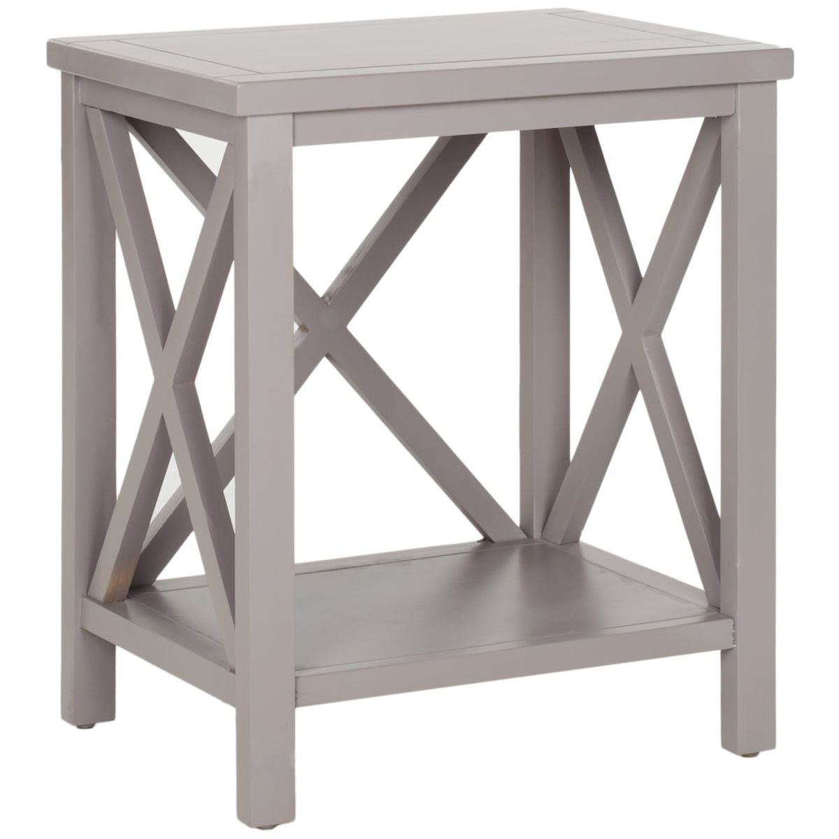 Velmora™ Candence Cross Back End Table Grey