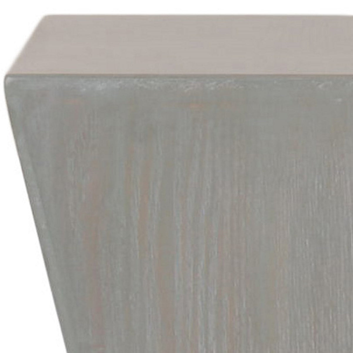 Velmora™ Lotem Solid Curved Square Top Accent Table, French Grey