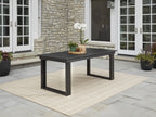Velmora™ Ezra 6-Piece Outdoor HDPE Dining Set with Bench, Black