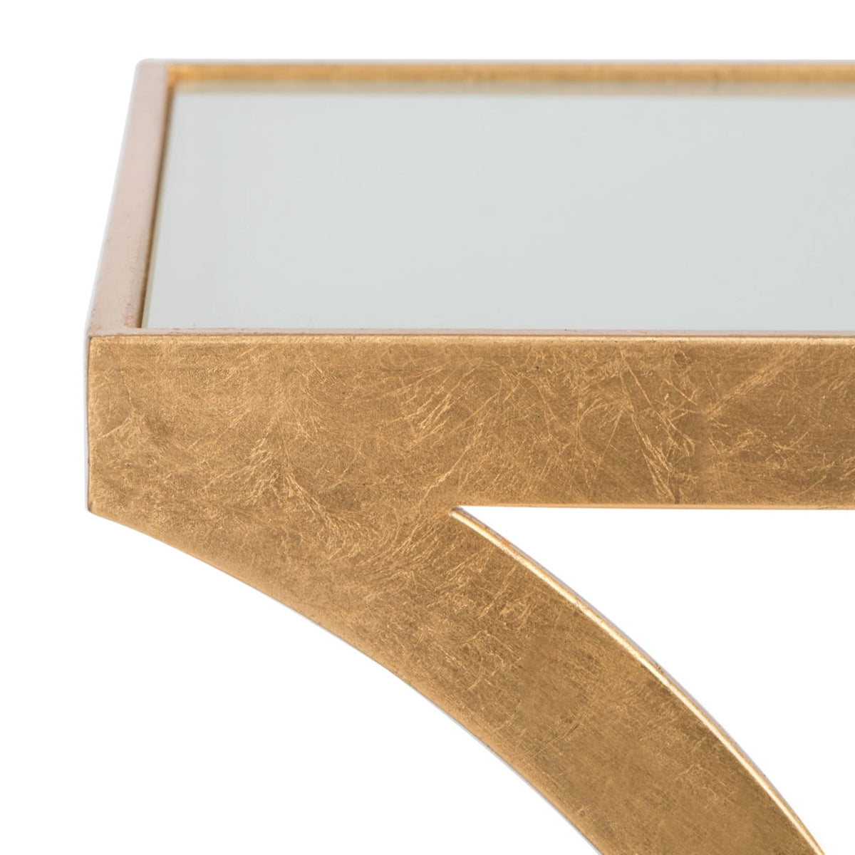Velmora™ Sullivan Gold Leaf Accent Table Gold / White
