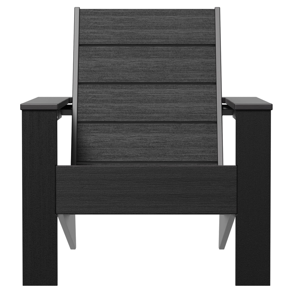 Velmora™ Ezra Outdoor HDPE Adirondack Chair, Black