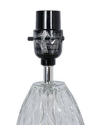 Velmora™ (4 pack) Mini Clear Glass Table Lamp with White Shade, 12.75 in