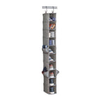 Velmora™ (2 pack) Gray 10-Shelf Hanging Closet Organizer with Side Pockets
