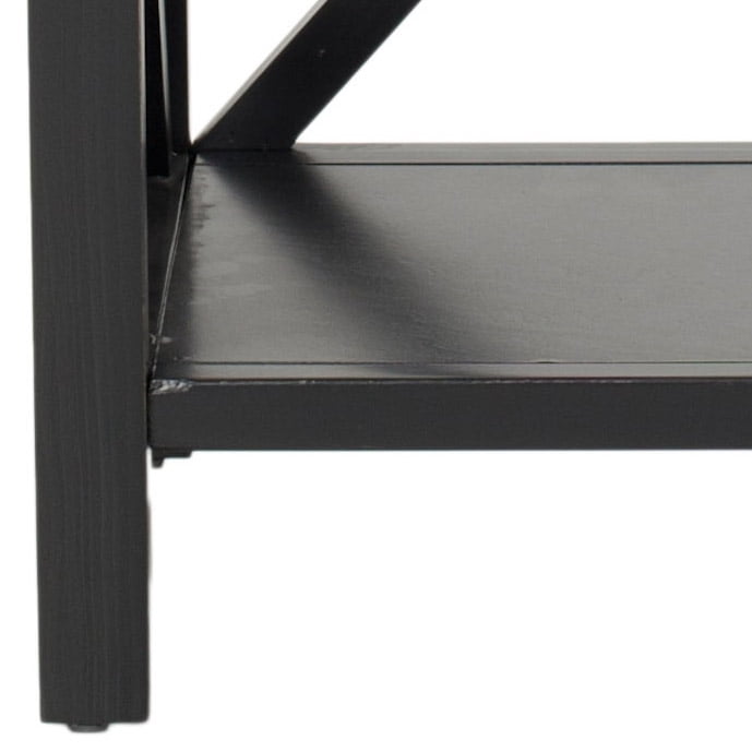 Velmora™ Candence Cross Back End Table Black