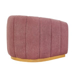 Velmora™ Lillian Accent Swivel Chair, Rose Boucle
