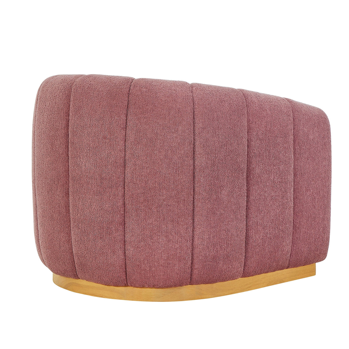 Velmora™ Lillian Accent Swivel Chair, Rose Boucle