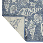 Velmora™ 5' x 7' Blue Seashell Outdoor Rug