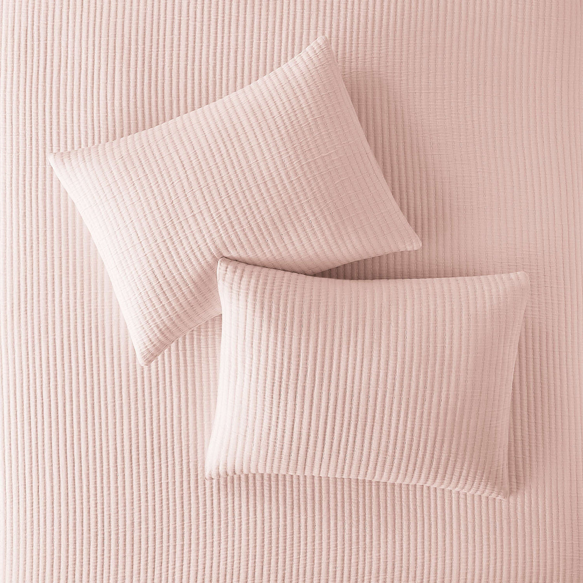 Velmora™ Full/Queen Quilt - Blush Pink Matelasse, Cotton-Rich, Reversible Bedding