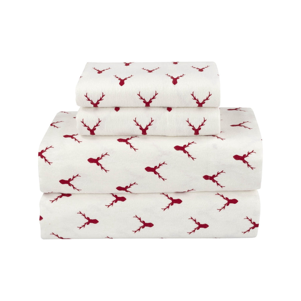 Velmora™ Flannel Green Floral - King Sheet set