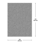 Velmora™ 5 ft x 7 ft Gray Microfiber Plush Shag Area Rug