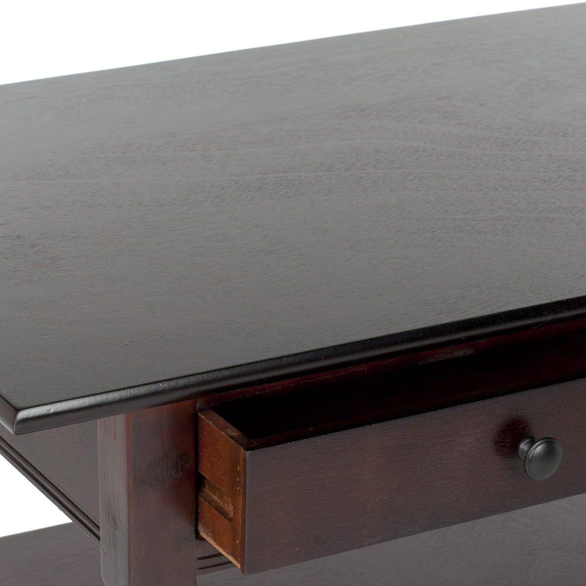 Velmora™ Boris 2-Drawer Coffee Table Dark Cherry