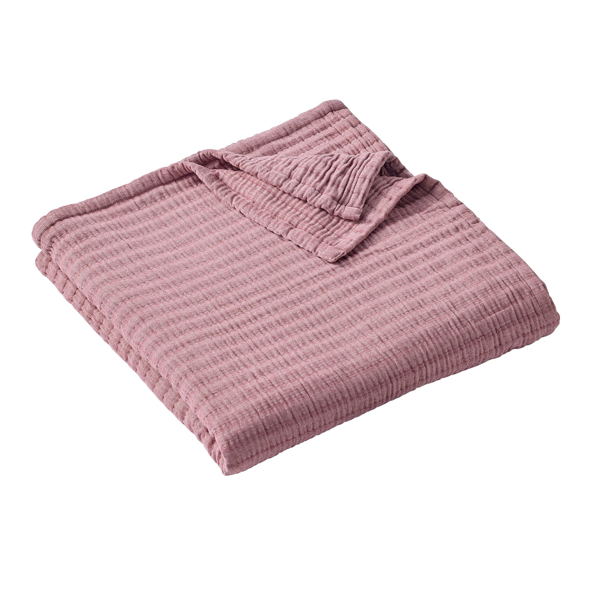 Velmora™ Chenille Gauze Bed Blanket, Violet Gem, King Size, 90 x 108 in