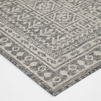 Velmora™ 8 ft 5 in x 13 ft Grey Medallion Outdoor Area Rug