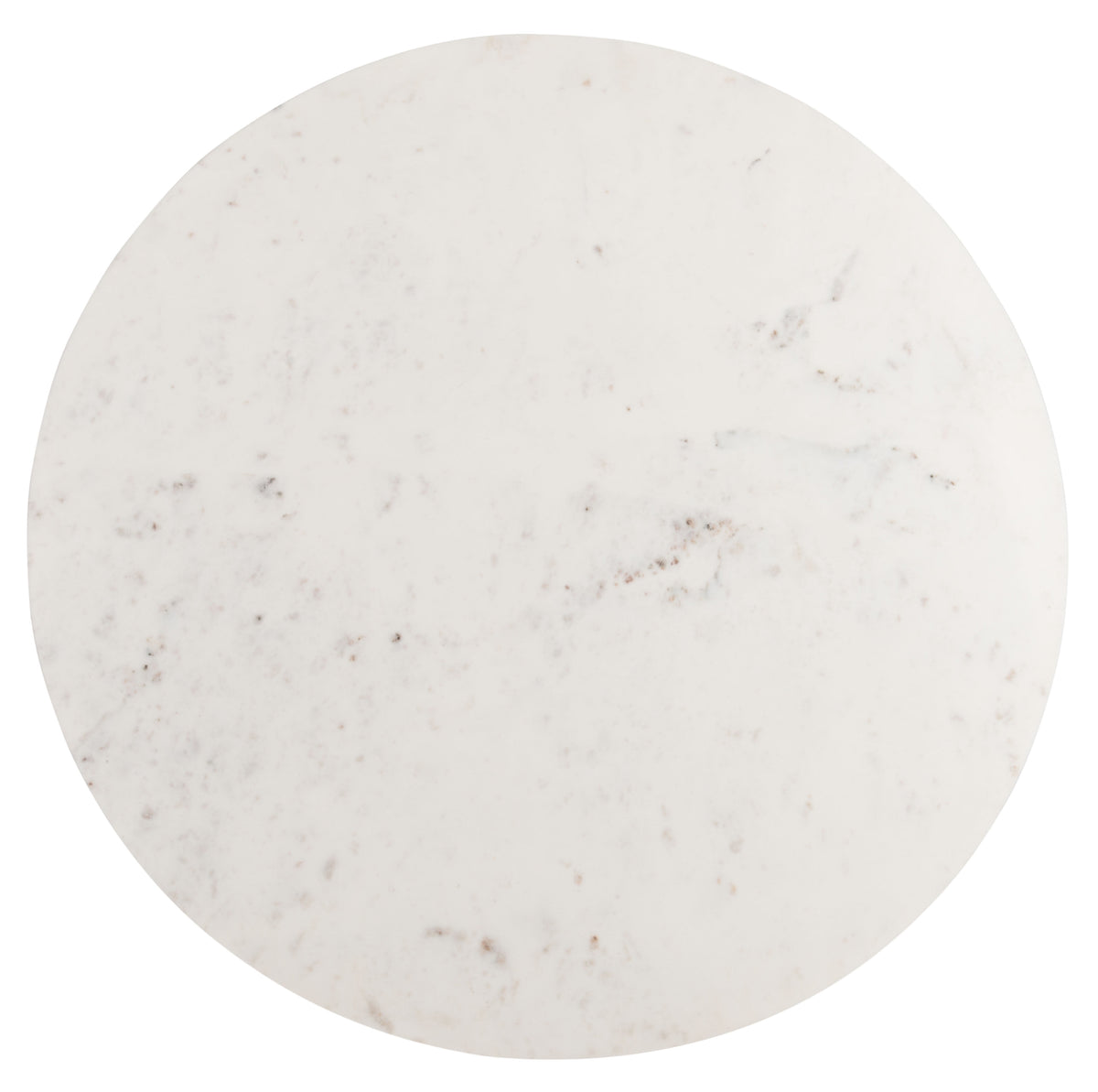 Velmora™ Mila Modern Round Pedestal Coffee Table, White Marble