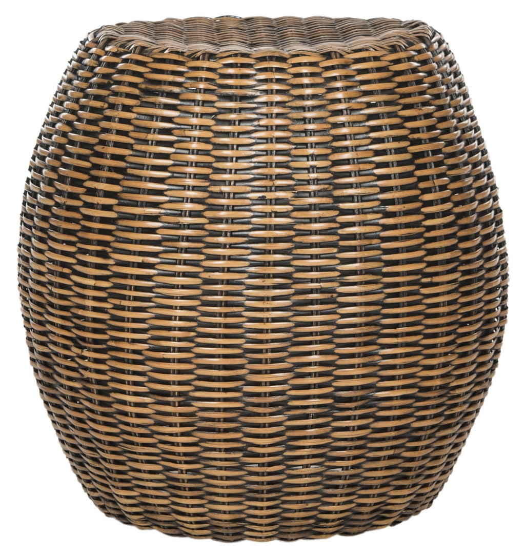 Velmora™ Remi Modern Rattan End Table, Brown/Multi