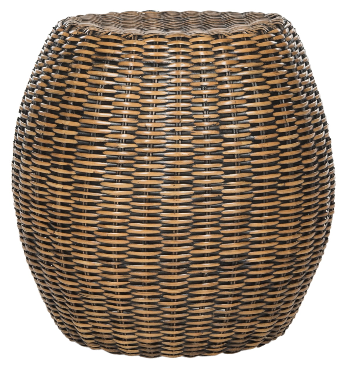 Velmora™ Remi Modern Rattan End Table, Brown/Multi