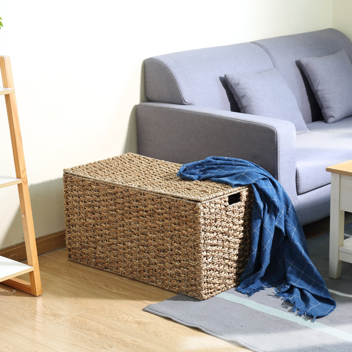 Velmora™ XL Braided Seagrass Storage Trunk