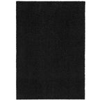 Velmora™ (3 pack) Traditional Solid Black Shag Indoor Area Rug, 5' x 7'