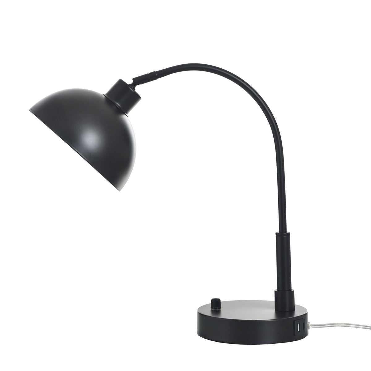 Velmora™ Black Finish Arch Dome Table Lamp