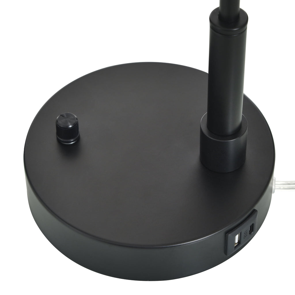 Velmora™ Black Finish Arch Dome Table Lamp
