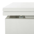 Velmora™ Vanna Lift-Top Solid Glam Coffee Table, White