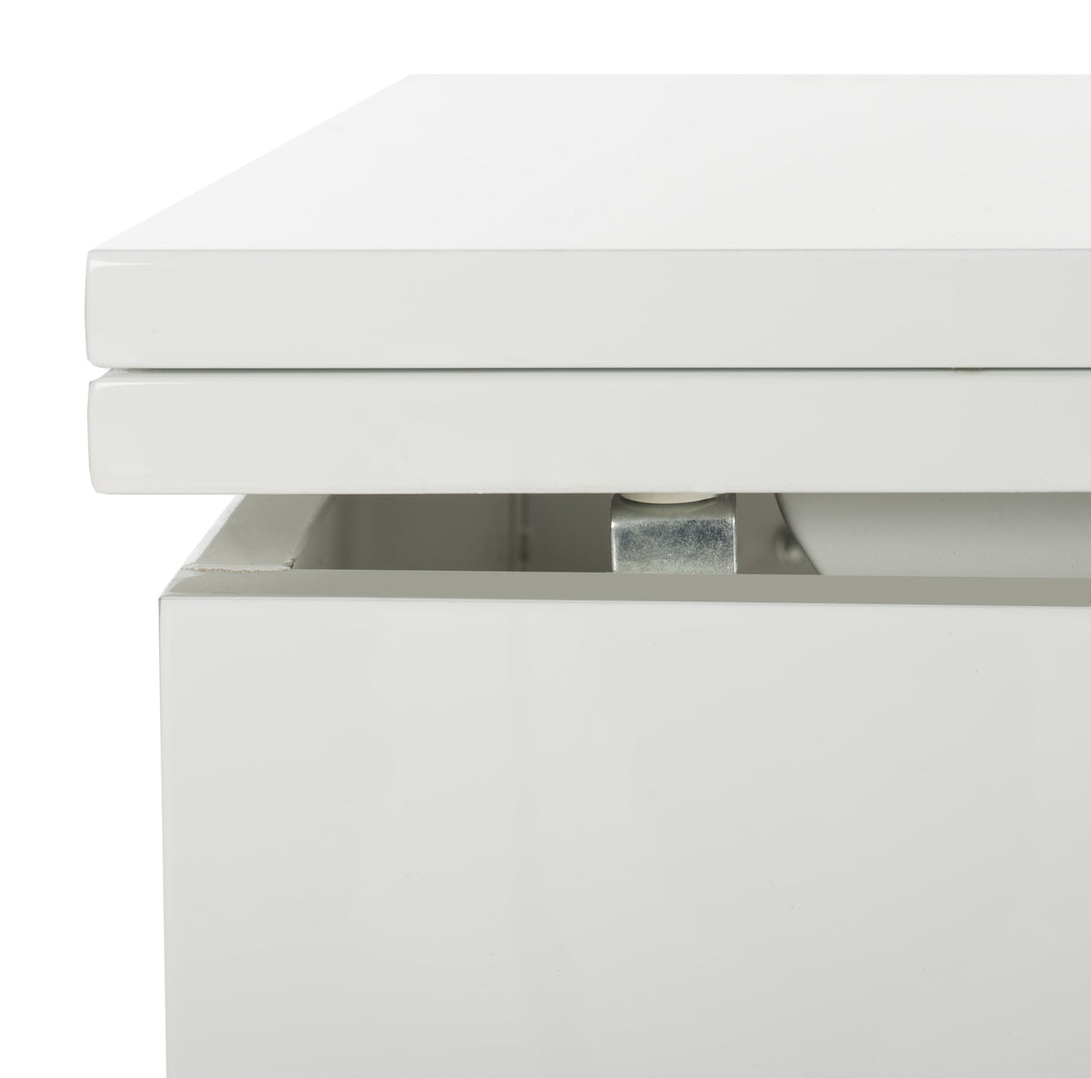 Velmora™ Vanna Lift-Top Solid Glam Coffee Table, White