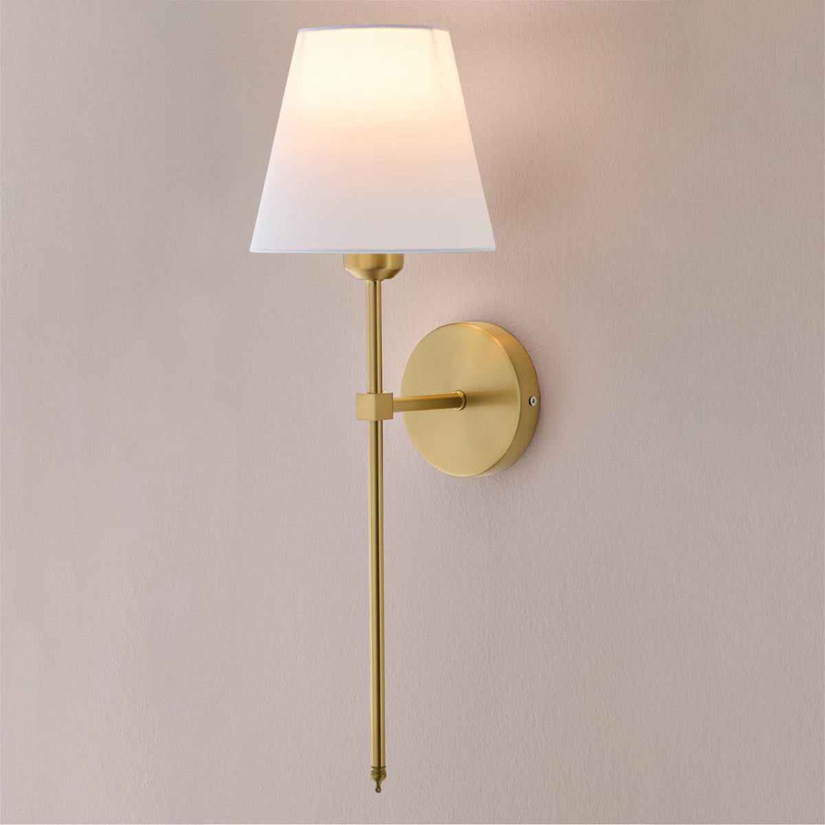 Velmora™ Contemporary Indoor 2-Pack Convertible LED Sconce Table Lamp, Gold