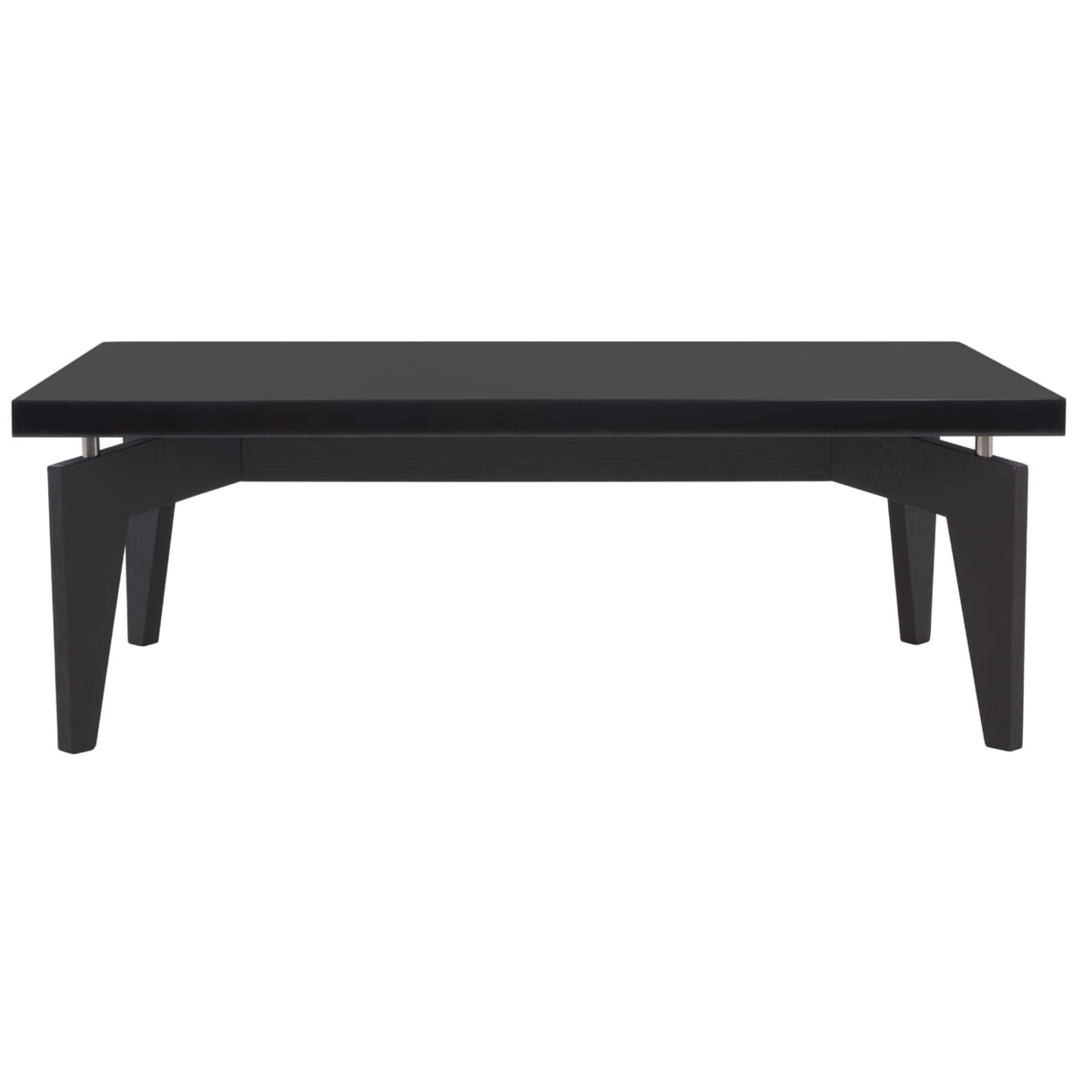 Velmora™ Josef Retro Lacquer Floating Top Coffee Table, Black/Black