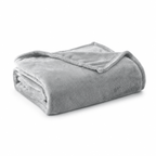Velmora™ Super Soft Plush Bed Blanket, Gray, King Size, 102 x 90 in