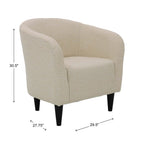 Velmora™ Rolled Tub Accent Chair, Zeus Sand
