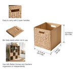 Velmora™ Fabric Cube Storage Bins, Natural, 2 Pack
