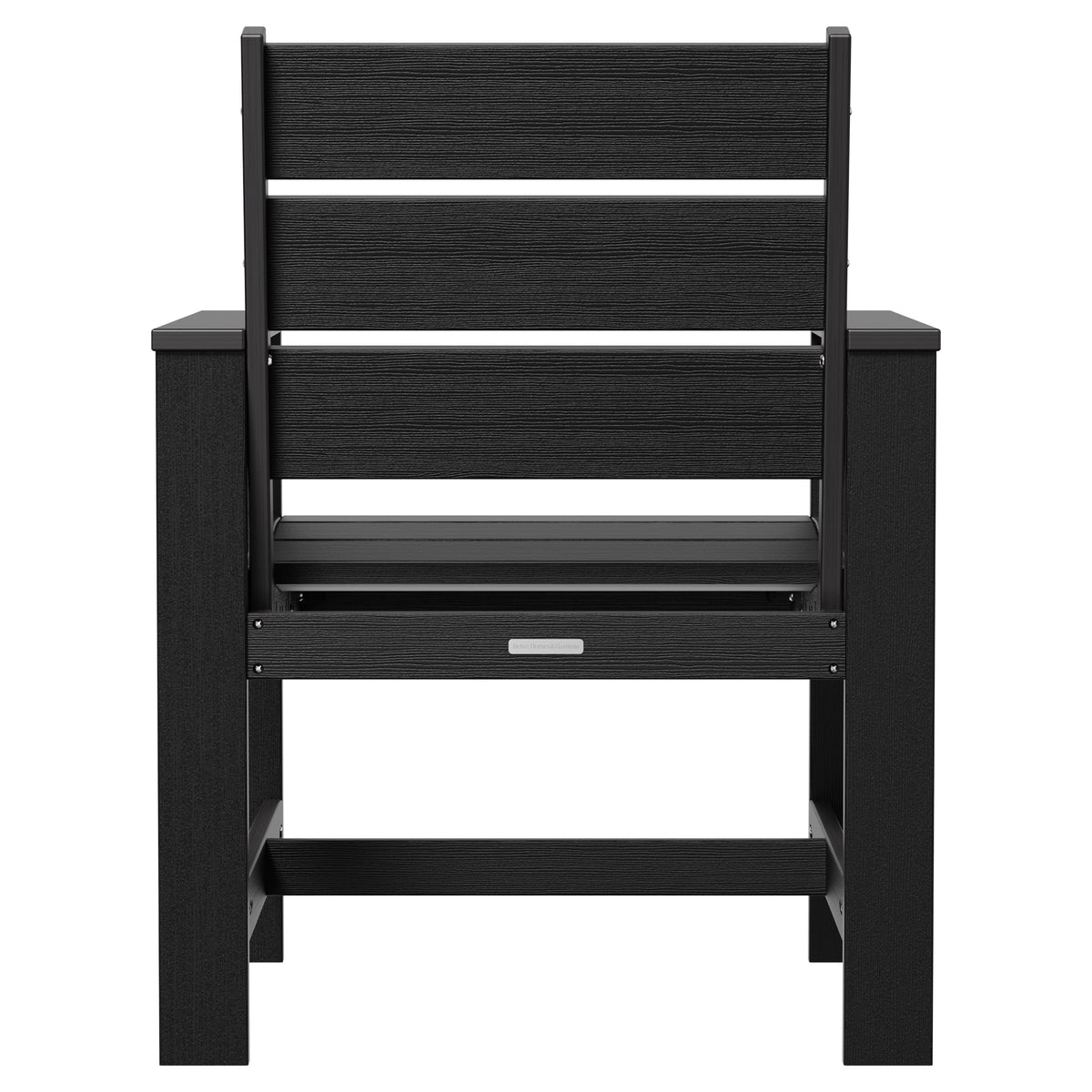 Velmora™ Ezra Outdoor HDPE Dining Chair Set, 2-Pack, Black