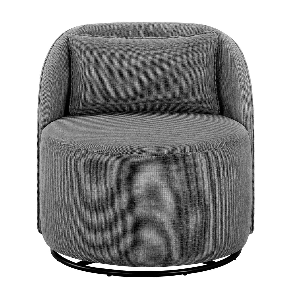 Velmora™ Juliet Modern Arch Swivel Accent Chair, Gray