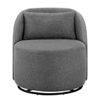 Velmora™ Juliet Modern Arch Swivel Accent Chair, Gray