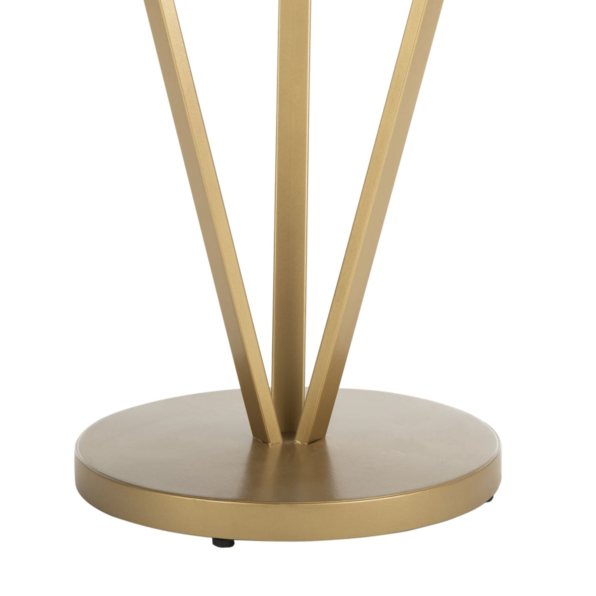 Velmora™ Theia Modern Glam Round 3-Leg Accent Table, White Marble/Gold