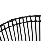 Velmora™ Large Black Poly Rattan Storage Baskets with Handles, Set of 2