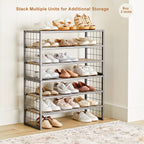 Velmora™ Farmhouse 3 Tier Shoe Rack, Gray, 30in W x 12in D x 18in H