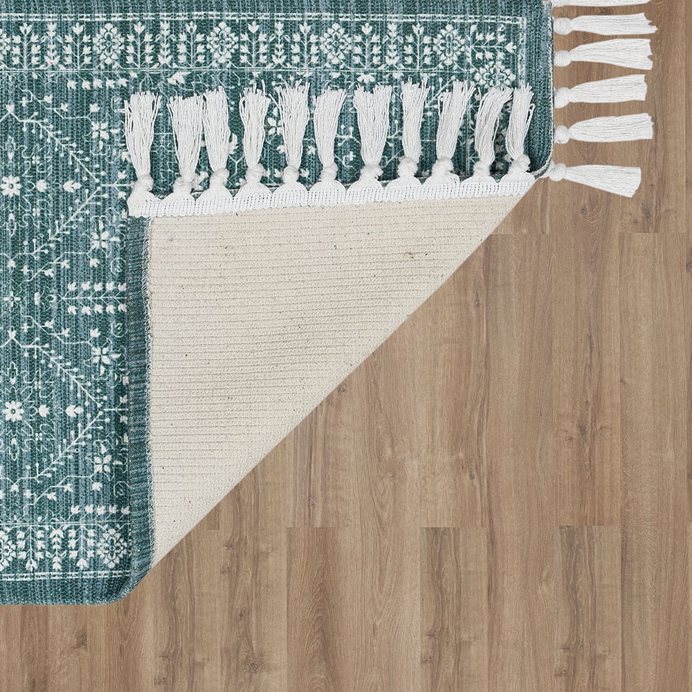 Velmora™ (4 pack) Wexford Vintage Indoor Runner Rug, Teal, 20” x 60”