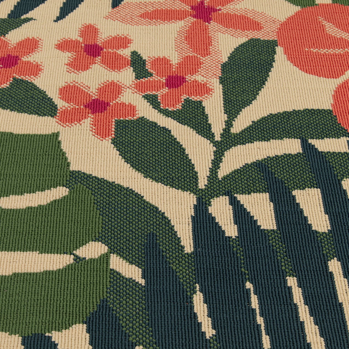 Velmora™ 7'x10' Pink Palm Outdoor Rug