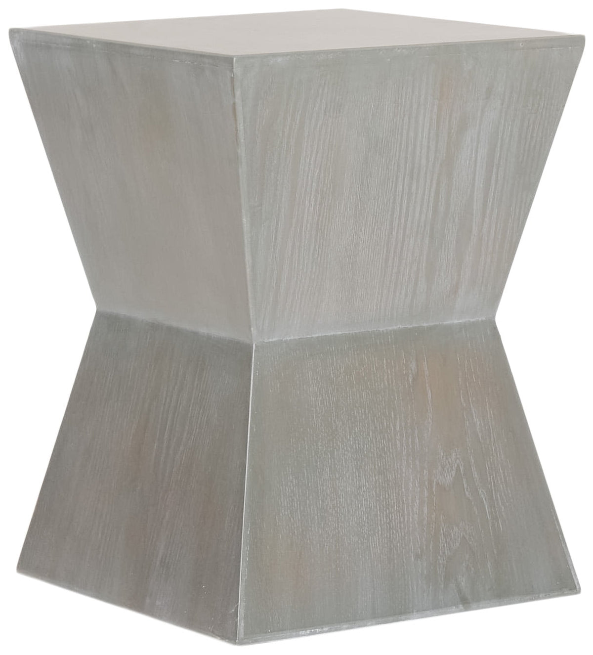 Velmora™ Lotem Solid Curved Square Top Accent Table, French Grey