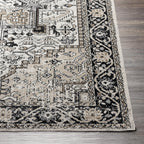 Velmora™ Black & Ivory Persian Indoor Area Rug, 5 ft x 7 ft