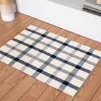 Velmora™ (3 pack) Blue Plaid Outdoor Layering Rug, 24 in x 36 in