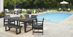 Velmora™ Ezra Black Outdoor Dining Bench, HDPE Material