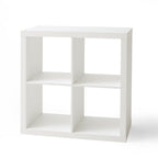 Velmora™ 4 Cube Storage Organizer, White Texture